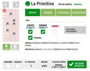 Jugar a La Primitiva: Loteriacano.com