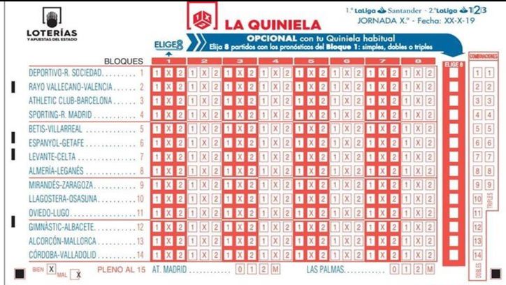 Quiniela Elige8, el nuevo juego asociado a la quiniela. - Loteria Cano